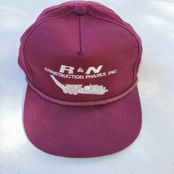 Yupoong R & N Construction Phases Mens snap back worker Trucker flat bill hat - Picture 1 of 10